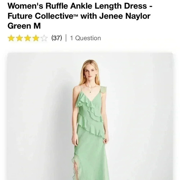 NWT Women's Ruffle Ankle Length Dress - Future Collective  Jenee Naylor - Picture 4 of 4